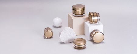 Runde Form Acryl Luxus Kosmetik- & Hautpflegeverpackung - Mitternachtsfeier-Serie